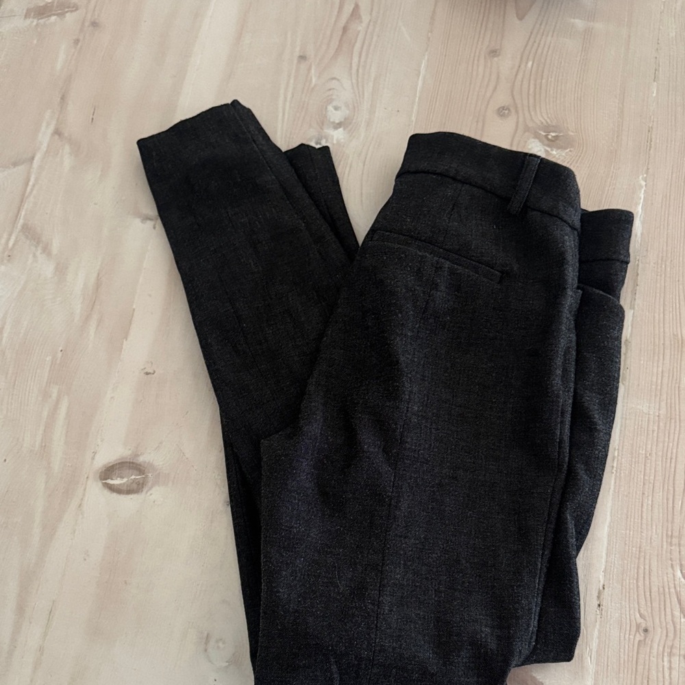 Women's Black tweed like Slim Fit Pants - Picture 5 of 6